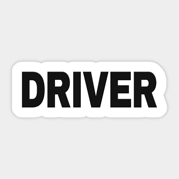 Driver Sticker by SpaceManSpaceLand